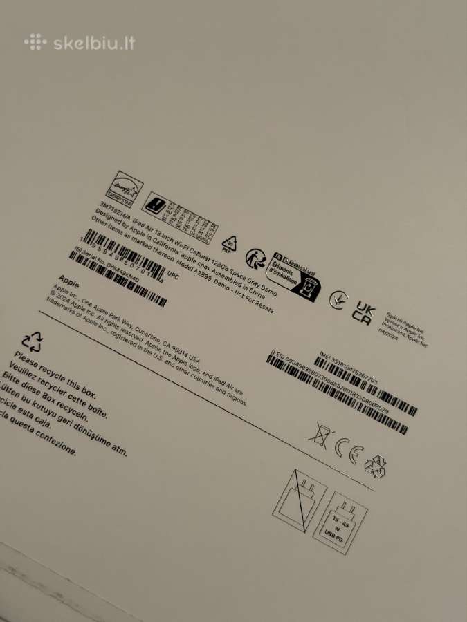 iPad Air 13 M2 128gb - nuotraukos Nr. 6