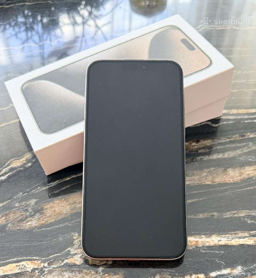 iPhone 15 pro max, Natural Titanium, 256gb - nuotraukos Nr. 2