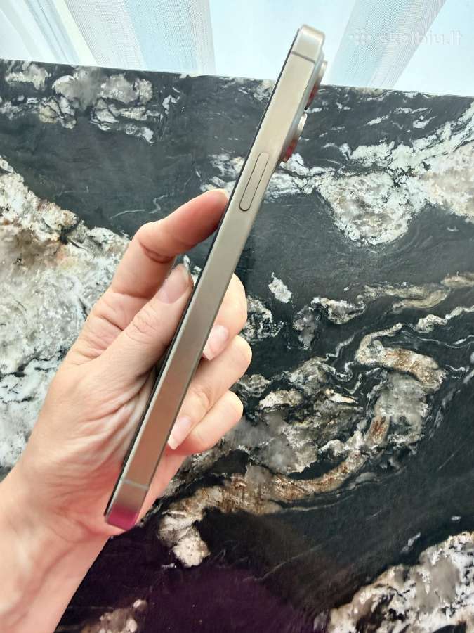 iPhone 15 pro max, Natural Titanium, 256gb - nuotraukos Nr. 5