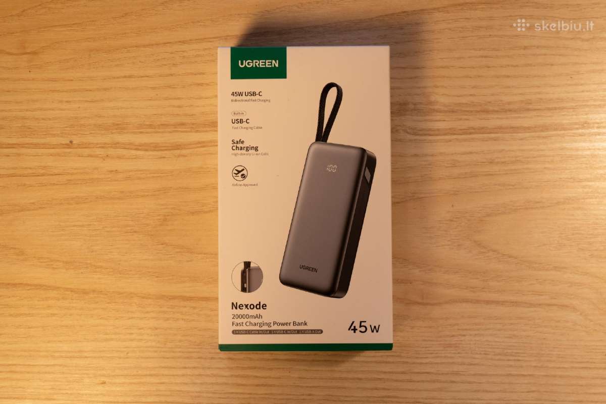 Išorinė baterija (Power Bank) Ugreen 20000mah 45w - nuotraukos Nr. 2