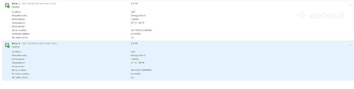 Synology Ds216play 2x6tb Nas - nuotraukos Nr. 6