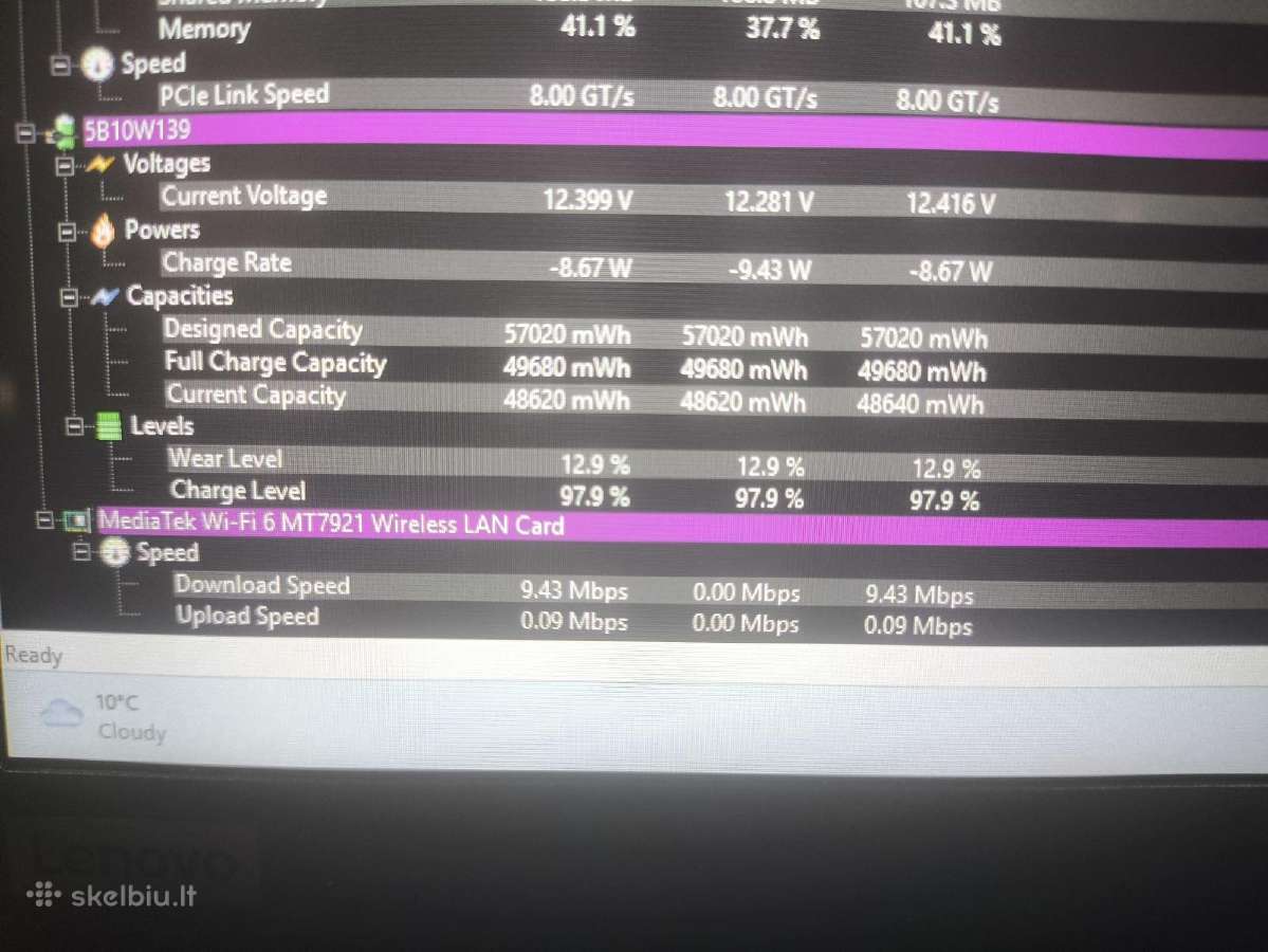 T14s Touch Ips Ryzen 5 4650u 16gb 256gb 12% - nuotraukos Nr. 6