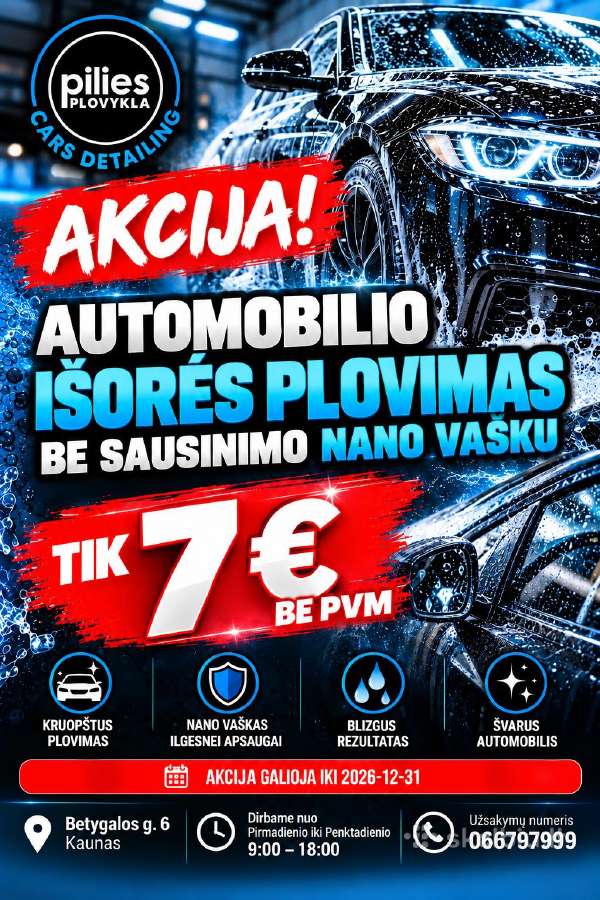 Automobilių Plovimas Ir Profesionalus Valymas - nuotraukos Nr. 3