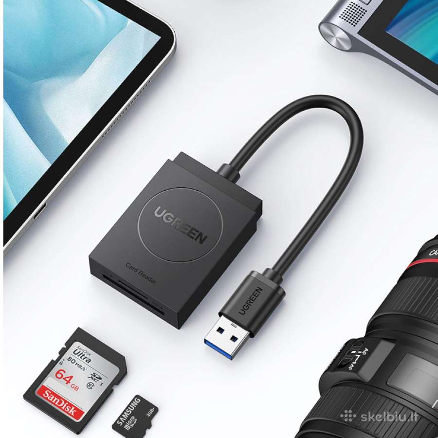 Ugreen Usb+micro Adapteris card reader Sd + Micro - nuotraukos Nr. 3