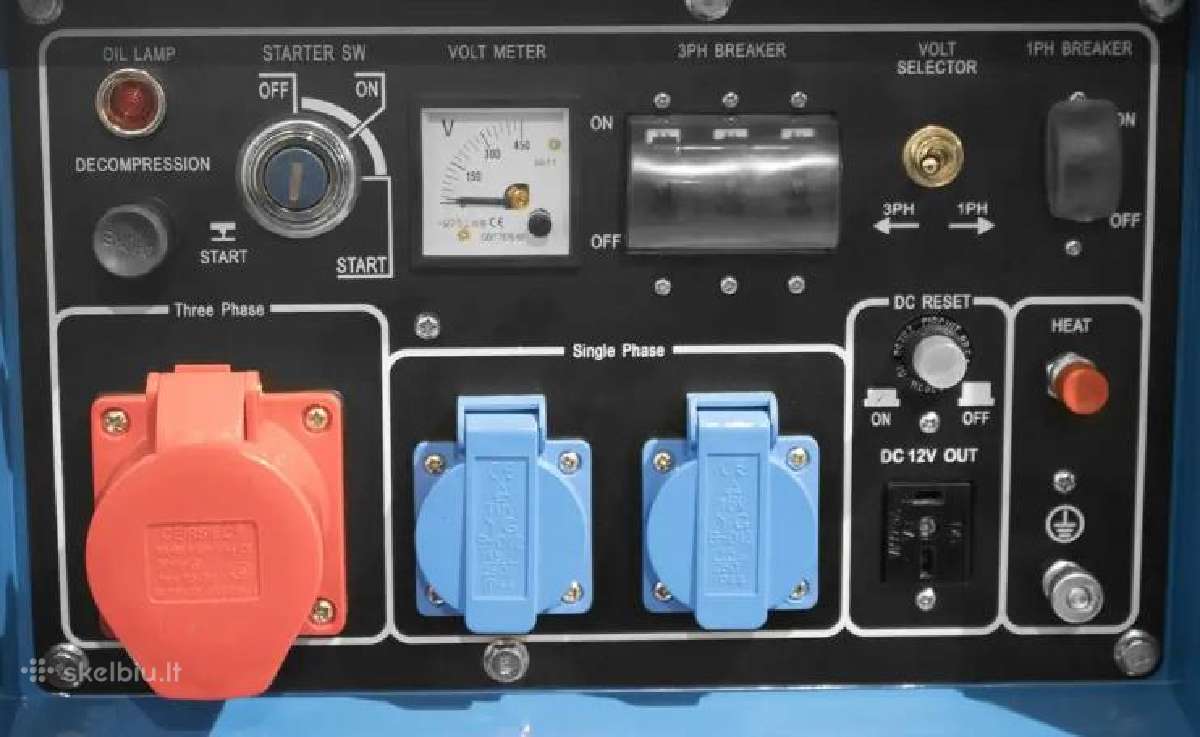 Dyzelinis generatorius 5kw Avr - nuotraukos Nr. 2