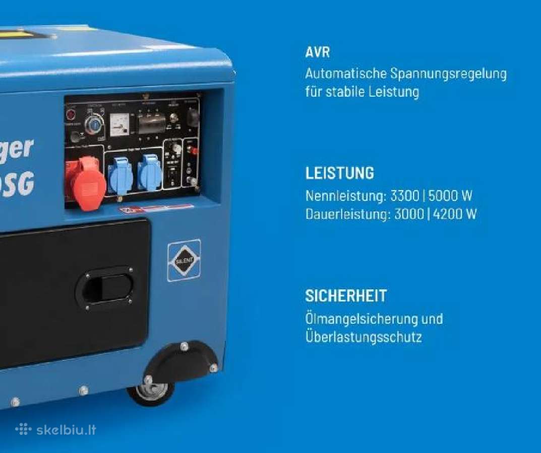 Dyzelinis generatorius 5kw Avr - nuotraukos Nr. 4
