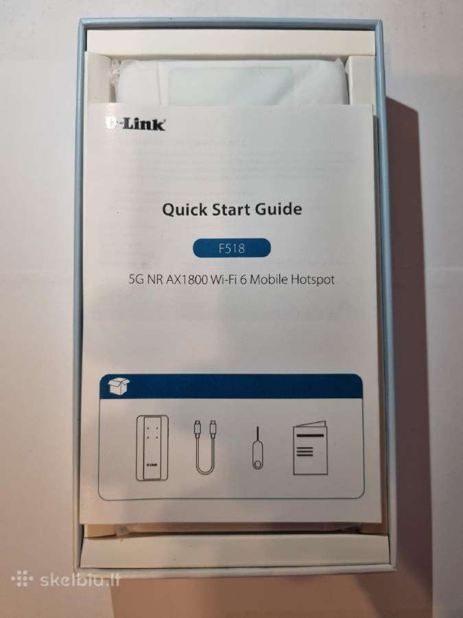 D-link F518 5G Wi-fi 6 su Power Bank. - nuotraukos Nr. 2
