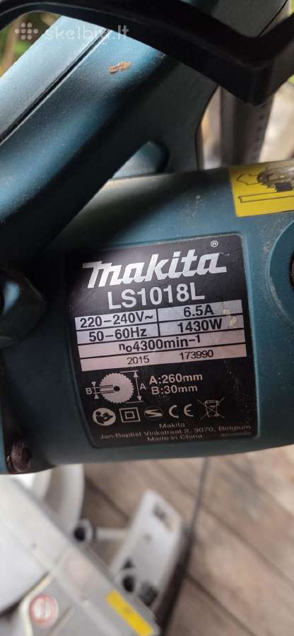 Skersinio pjovimo staklės Makita Ls1018l - nuotraukos Nr. 2