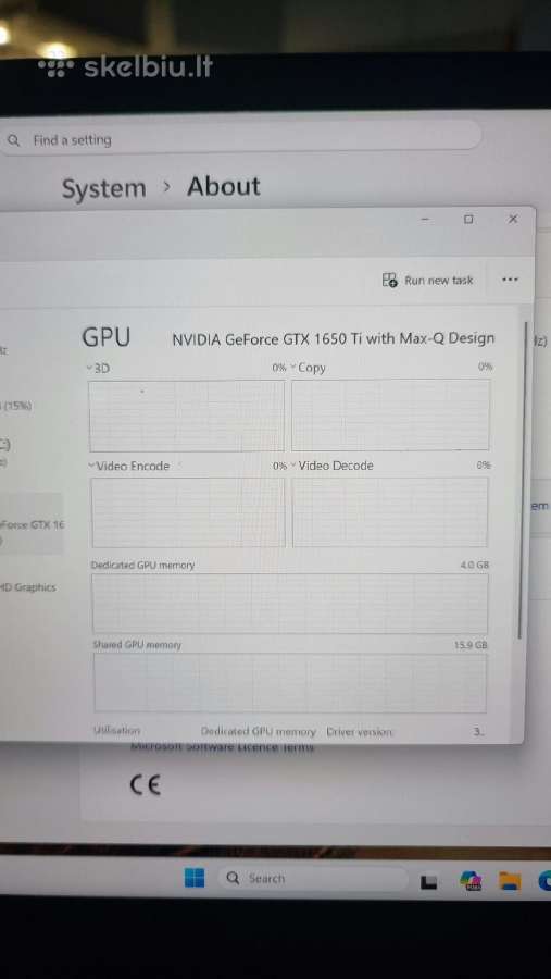 Parduodamas Lenovo Thinkpad X1 Extreme Gen 3 - nuotraukos Nr. 6
