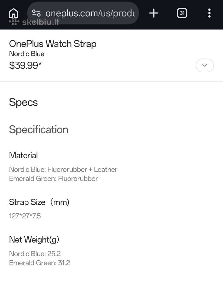 Oneplus watch 3 46mm su Wear OS - nuotraukos Nr. 12