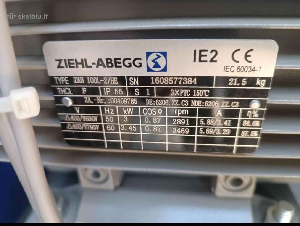 Iscentrinis ventiliatorius Ziehl-abegg,vedinimo - nuotraukos Nr. 7