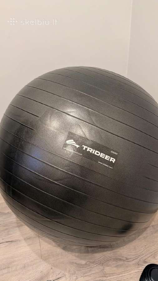 Trideer gimnastikos kamuolys – Juodas, su pompa - nuotraukos Nr. 2