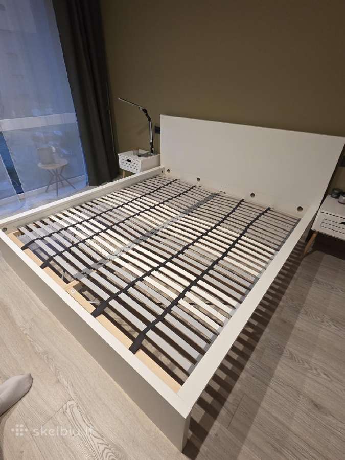 Lova Ikea Malm su grotelės - nuotraukos Nr. 2
