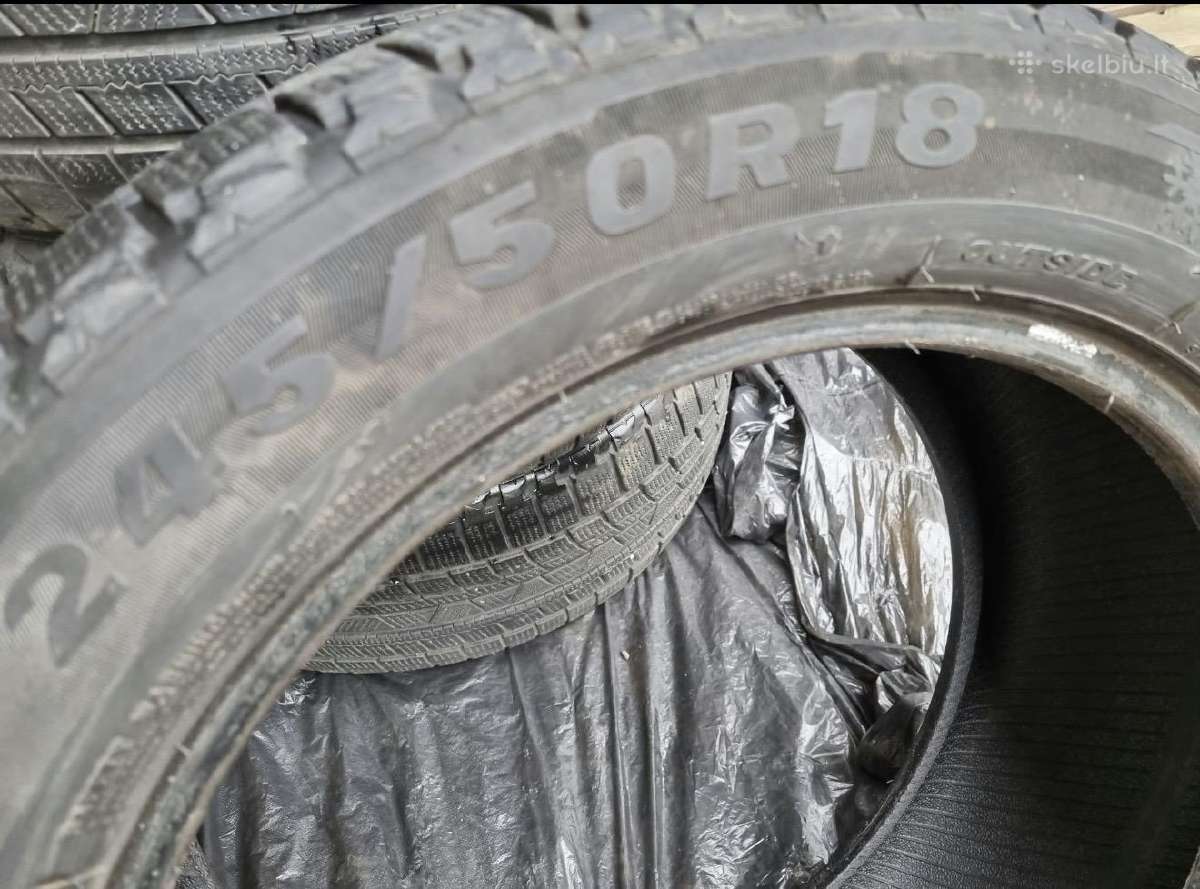 Žieminės padangos 245/50 R18 M+s, 4 vnt. - nuotraukos Nr. 3