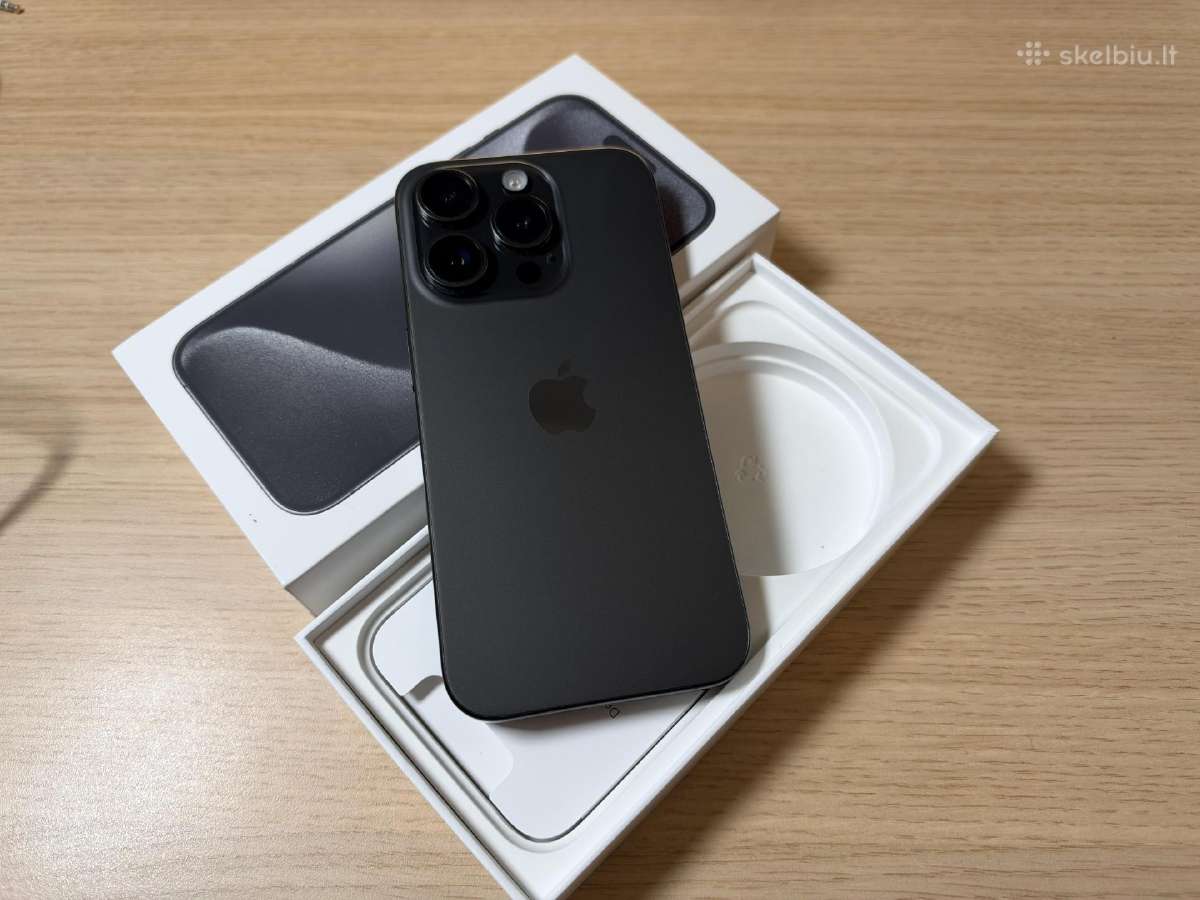 Apple iPhone 15 Pro, 256gb, Black Titanium - nuotraukos Nr. 3