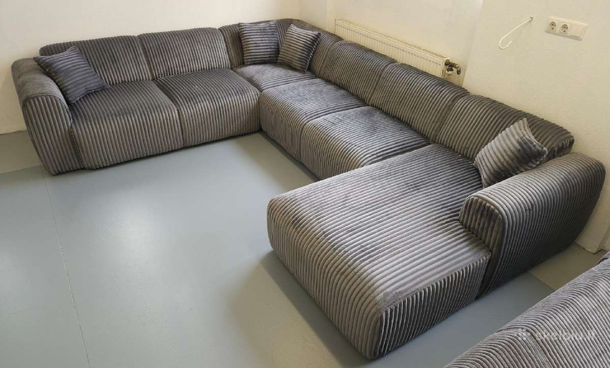 Nauja, didelė U formos kampinė sofa. - nuotraukos Nr. 7
