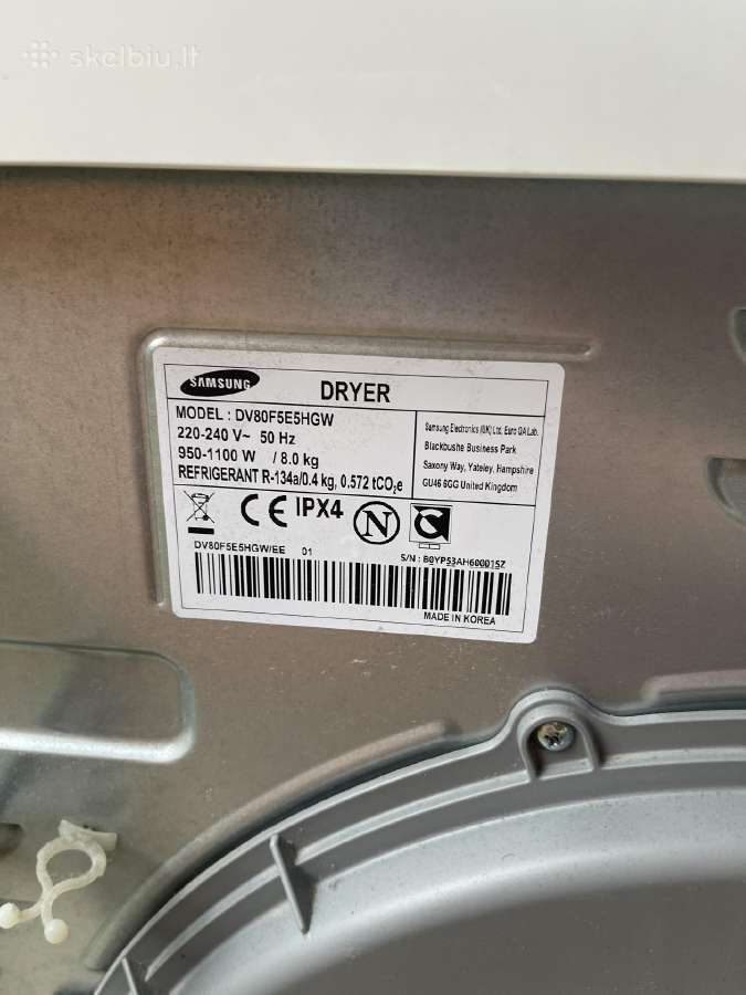 Džiovyklė Samsung 8kg - nuotraukos Nr. 9