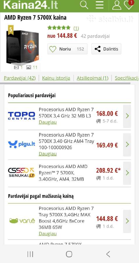 Amd Ryzen 7 5700x - nuotraukos Nr. 4