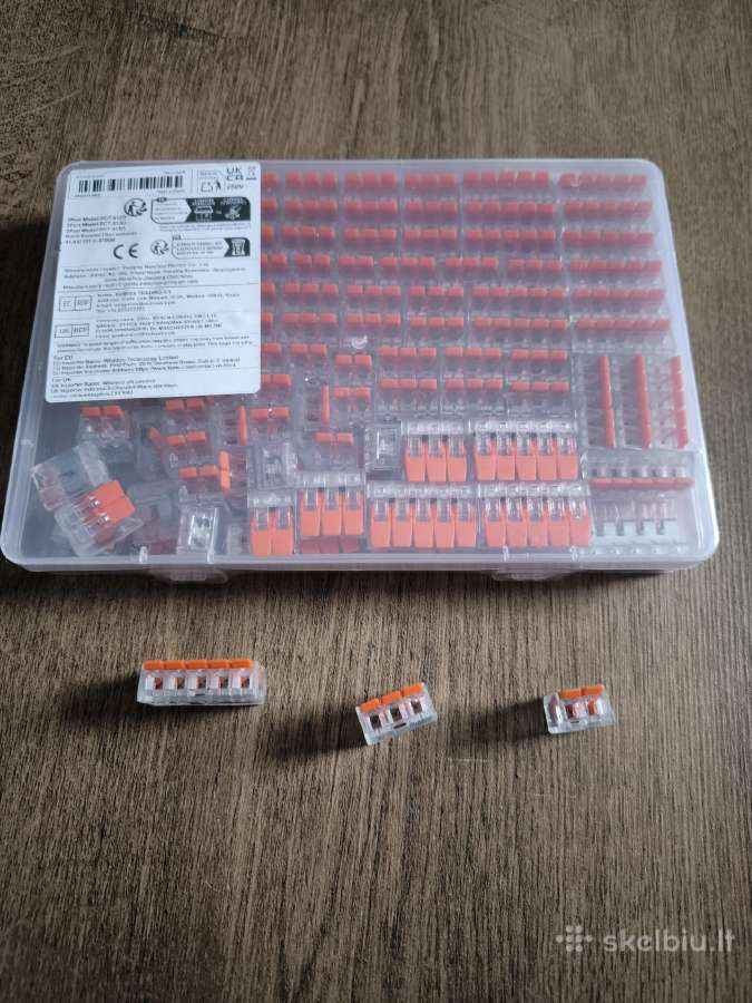 Elektros laidu jungtys, kištukai (dėžutėje 100 vnt - nuotraukos Nr. 2
