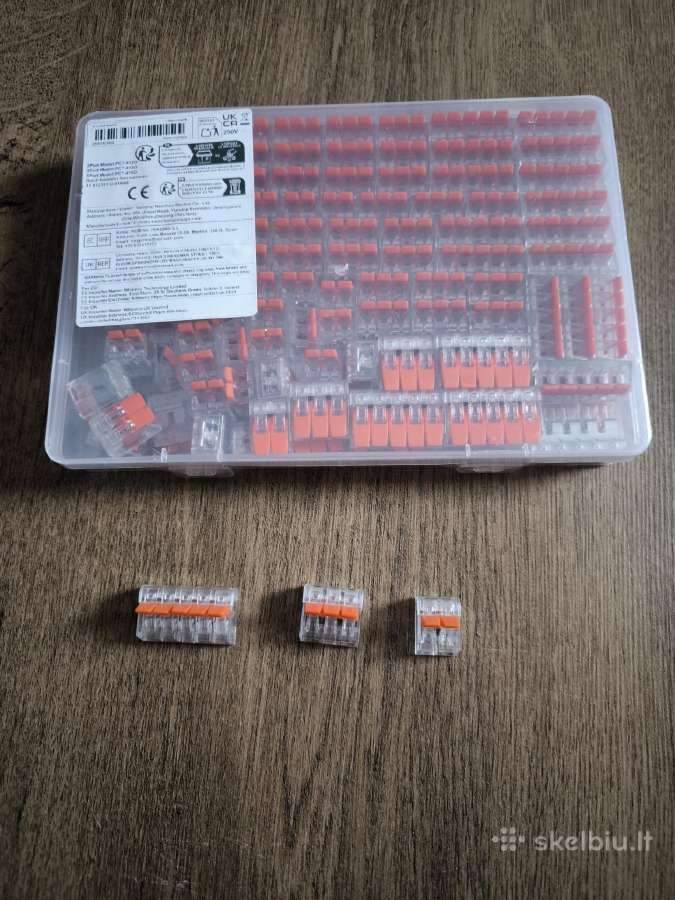 Elektros laidu jungtys, kištukai (dėžutėje 100 vnt - nuotraukos Nr. 3