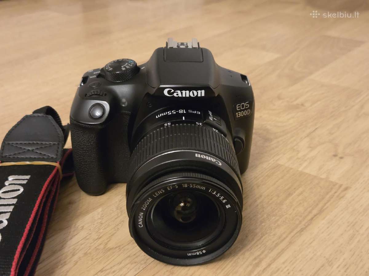 Canon EOS 1300d / WiFi / 18-55mm / 17.9k kadrų - nuotraukos Nr. 3