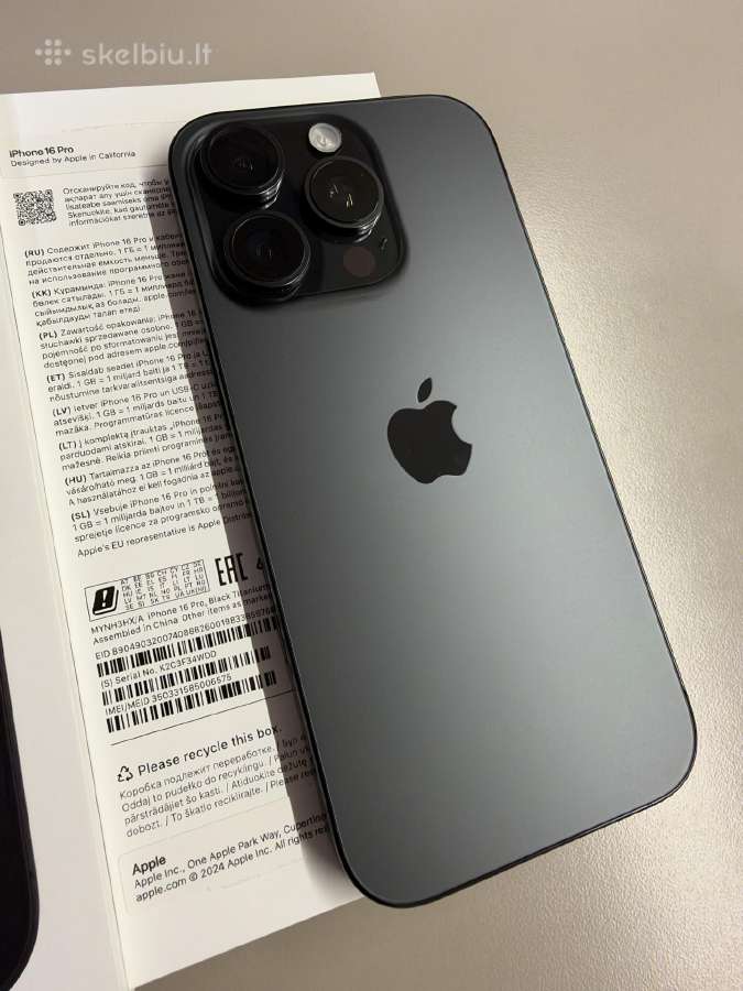 iPhone 16pro 256 GB - nuotraukos Nr. 3