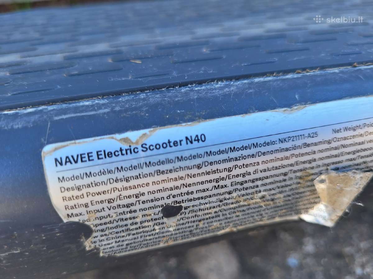 Navee n40 paspirtukas su defektu Nkp21111-a25 - nuotraukos Nr. 5