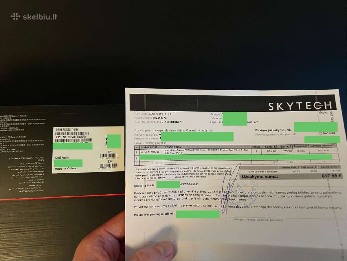Rx 9060 XT 16gb Prime Asus Amd Vaizdo plokštė - nuotraukos Nr. 9