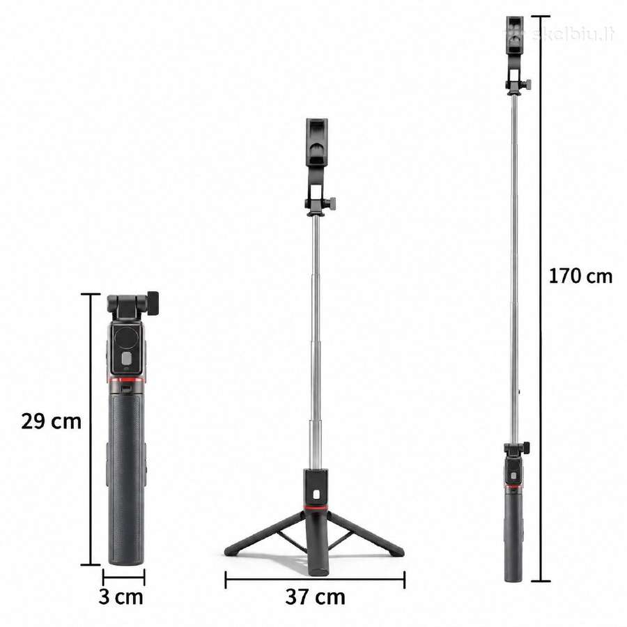 Stovas – asmenukių selfie lazda 170cm + pultelis - nuotraukos Nr. 4