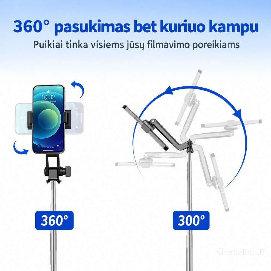 Stovas – asmenukių selfie lazda 170cm + pultelis - nuotraukos Nr. 6