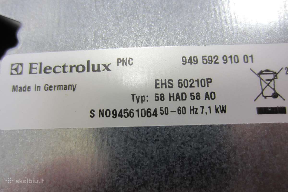 Elektrinė kaitlentė Electrolux Ehs60210p - nuotraukos Nr. 4