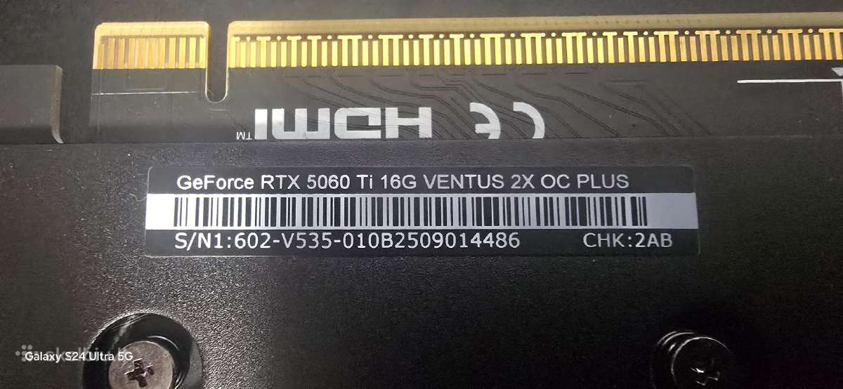 Msi Rtx 5060ti 16gb Ventus 2x Oc Plus - nuotraukos Nr. 10
