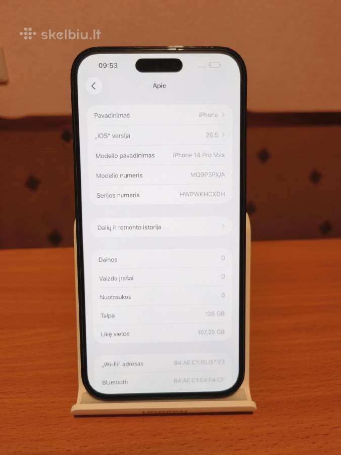iPhone 14 Pro Max ,128gb,100% Battery health - nuotraukos Nr. 7