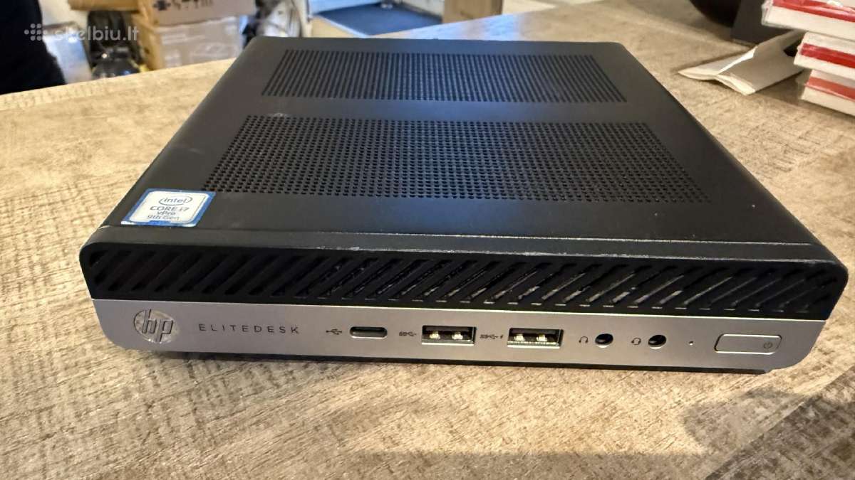 Hp Elitedesk 800 G5 mini kompiuteris i7/16gb/512gb - nuotraukos Nr. 2