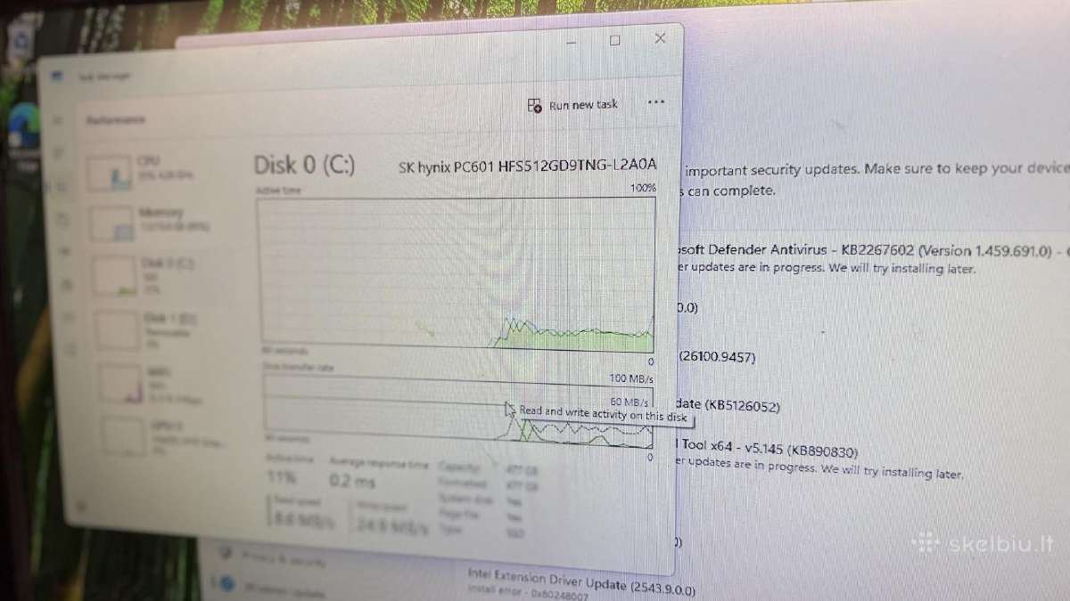 Hp Elitedesk 800 G5 mini kompiuteris i7/16gb/512gb - nuotraukos Nr. 6
