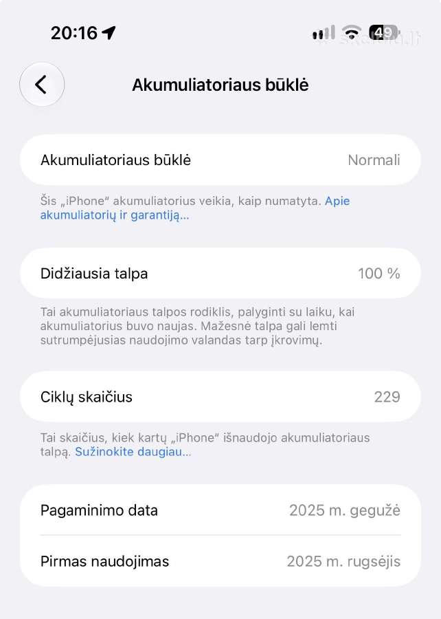 Parduodamas iPhone 16 pro max natural titanium 256 - nuotraukos Nr. 2