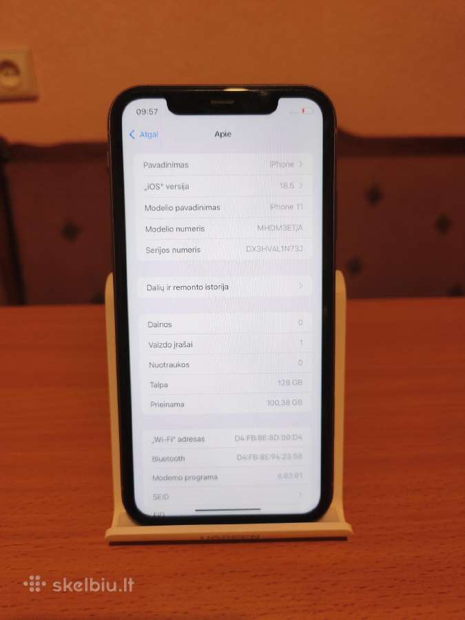 iPhone 11, 128gb,91% Battery health - nuotraukos Nr. 8