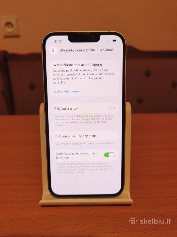 iPhone 13,128gb ,100% Battery health - nuotraukos Nr. 7