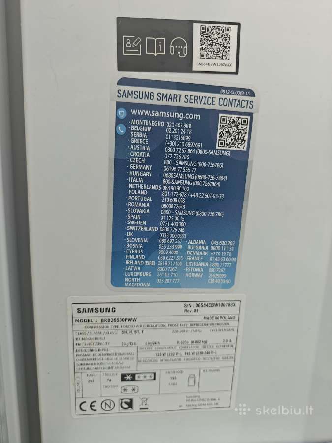 Įmontuojamas šaldytuvas Samsung Brb26600fww - nuotraukos Nr. 4