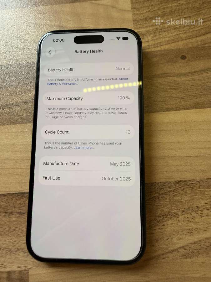Idealios būklės Apple iPhone 16, 128gb - nuotraukos Nr. 2