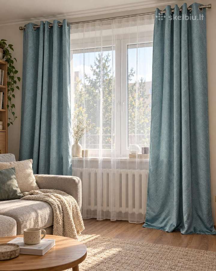 Užuolaidos turkio spalvos 135260 cm (4 vnt.) - nuotraukos Nr. 2