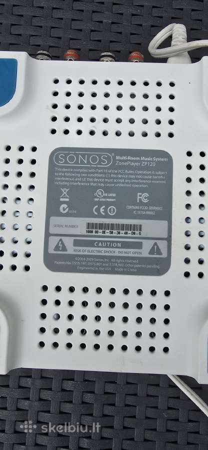 Sonos Zoneplayer Zp120 Zoneplayer S5 / Play:5 - nuotraukos Nr. 4