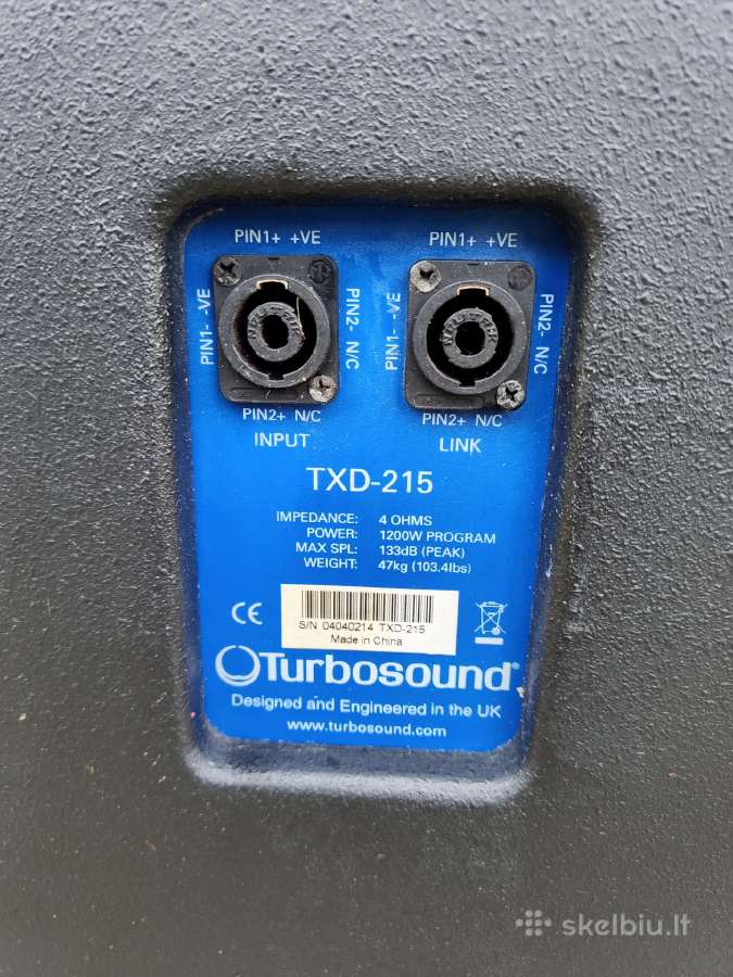 Subas Turbosound txd-215 - nuotraukos Nr. 7