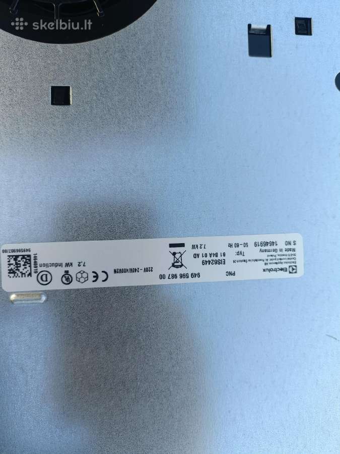 Gal kam reikia ant dalių kaitlentės Electrolux - nuotraukos Nr. 3