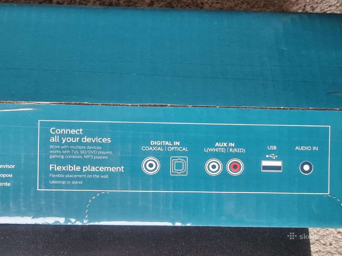 Philips ''Soundbar'' garsikalbis Htl1190b/12 - nuotraukos Nr. 2