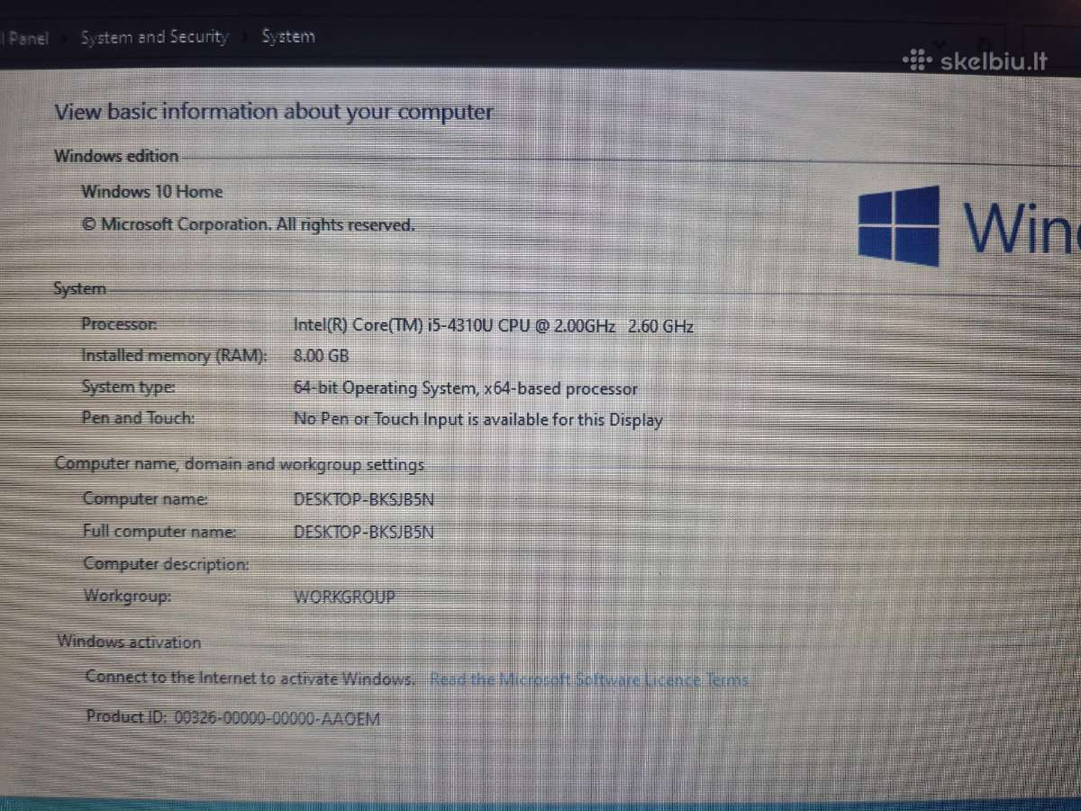 Dell Latitude e7420 128gb SSD, 8gb RAM, Windows 10 - nuotraukos Nr. 10
