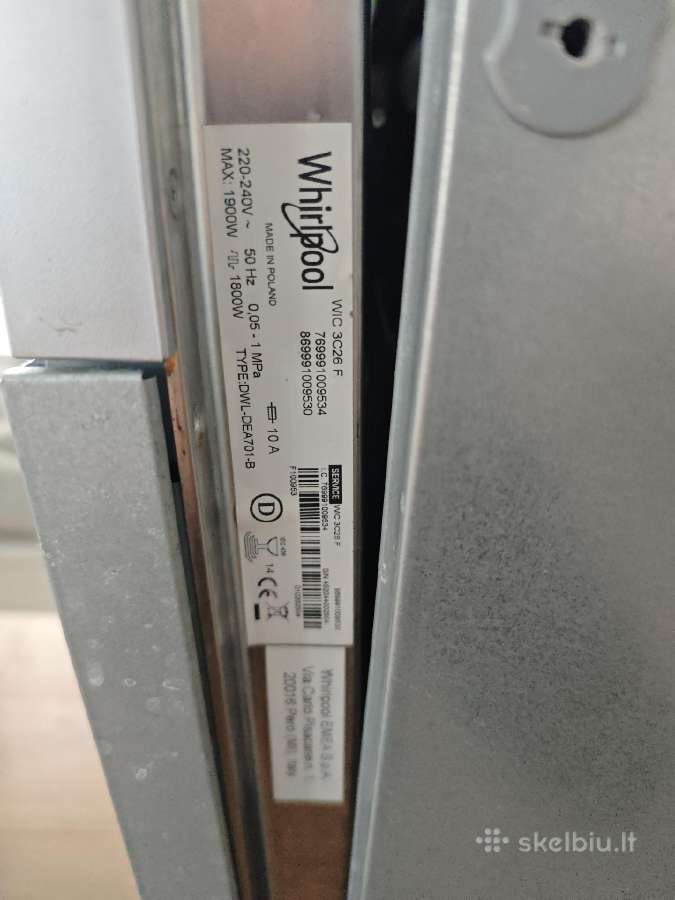 Whirpool 60cm indaplovė - nuotraukos Nr. 3