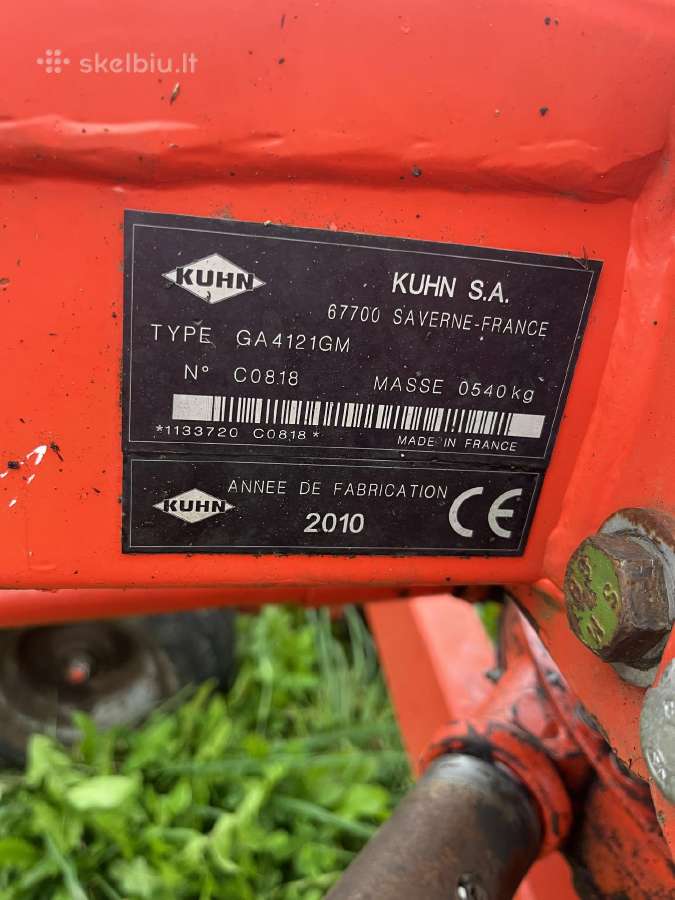 Kuhn ir krone greblys ir vartytuvas - nuotraukos Nr. 8