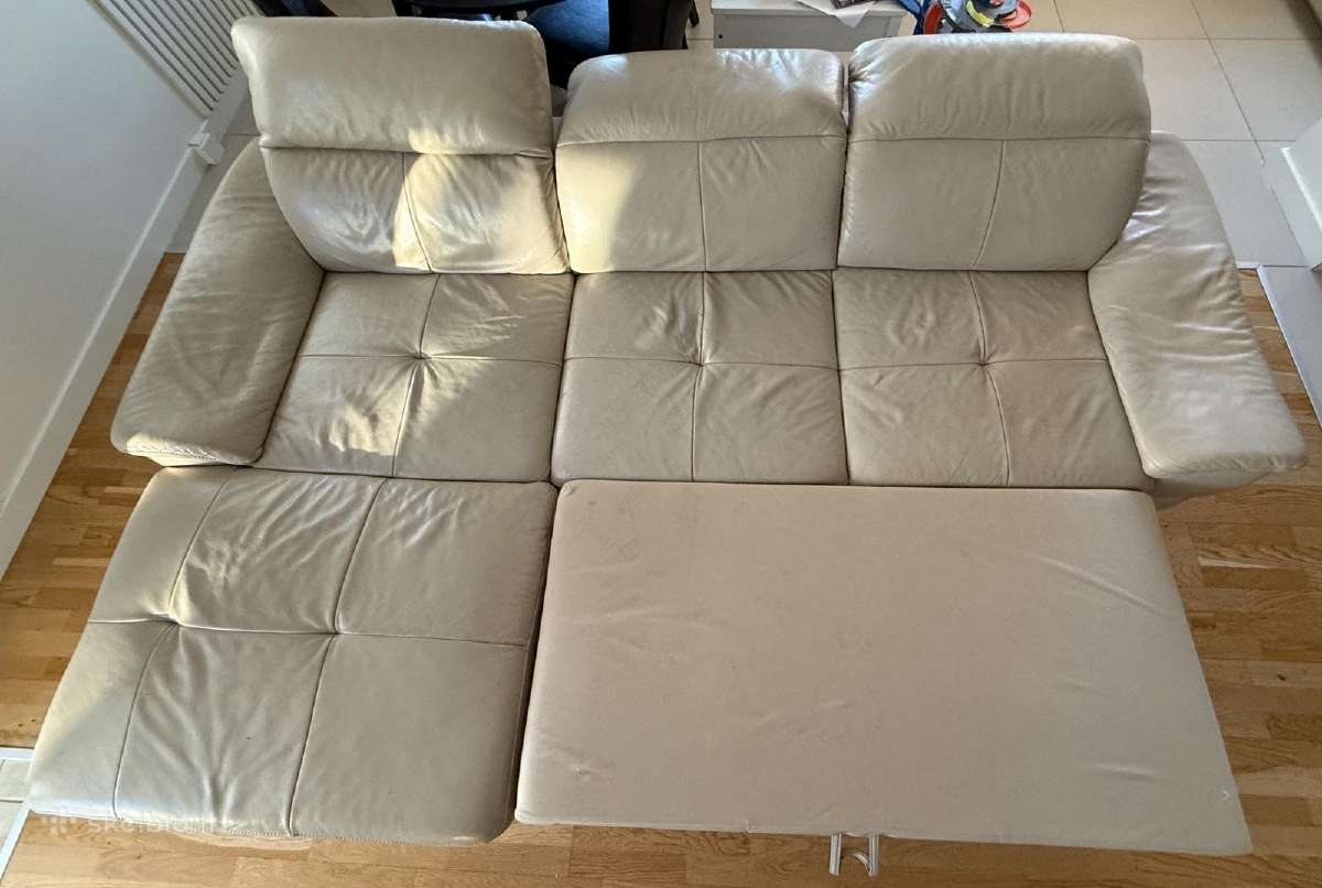 Odinė sofa - lova - nuotraukos Nr. 3