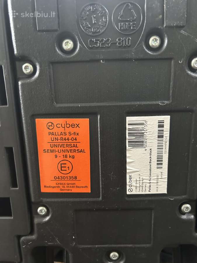 Cybex Pallas S-fix tvarkinga 9-18kg autokėdutė - nuotraukos Nr. 9